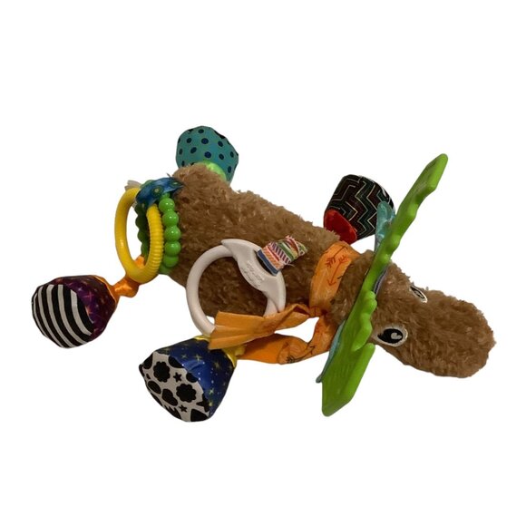 Lamaze Mortimer the Moose Baby Plush Toy Clip & Go Teething Rings & Sensory - Picture 3 of 7